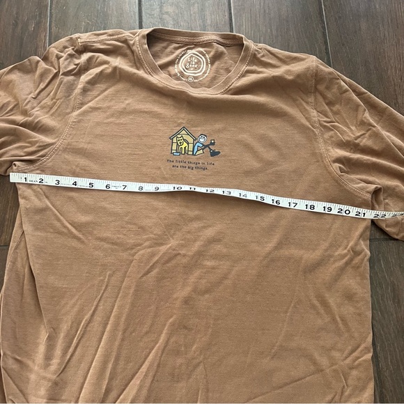 Life is Good Long Sleeve Crusher Women's T Shirt size XL Brown - Picture 5 of 8